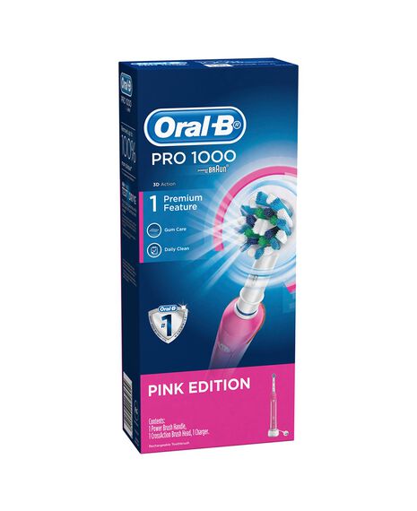 PRO 1000 Pink Electric Toothbrush